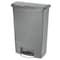 Rubbermaid Commercial Slim Jim Resin Step-On Container, Front Step Style, 24 gal, Gray 1883606 - alternate 1